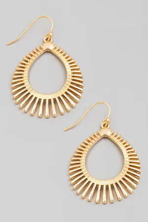 Metallic Tear Dangle Earrings| Stuffology Boutique