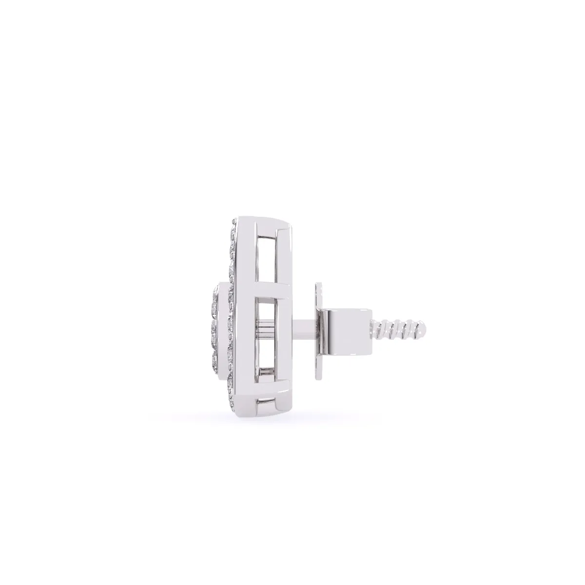 Minimalist Trillion Shape Diamond Studs For Womens