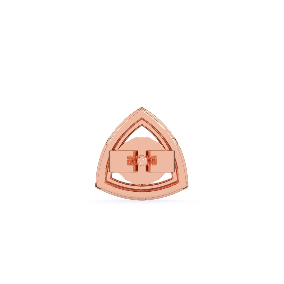 Minimalist Trillion Shape Diamond Studs For Womens