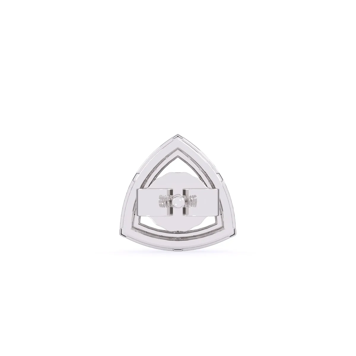 Minimalist Trillion Shape Diamond Studs For Womens