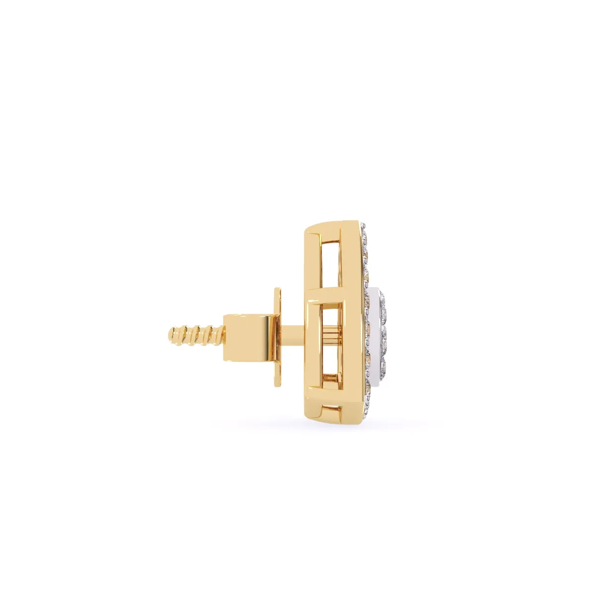 Minimalist Trillion Shape Diamond Studs For Womens