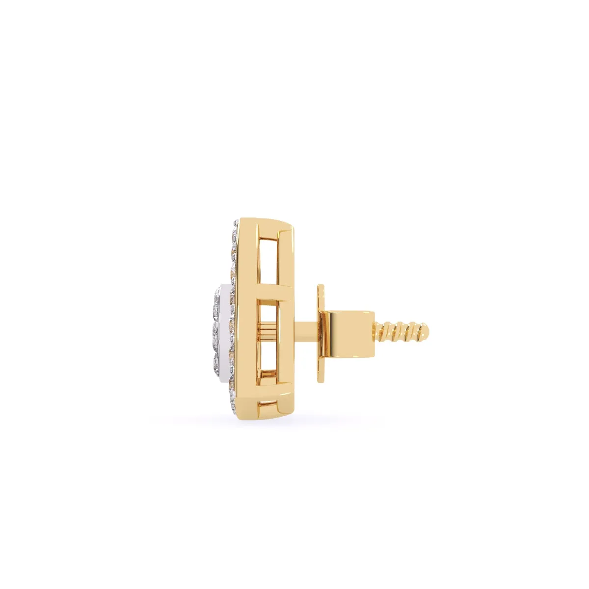 Minimalist Trillion Shape Diamond Studs For Womens
