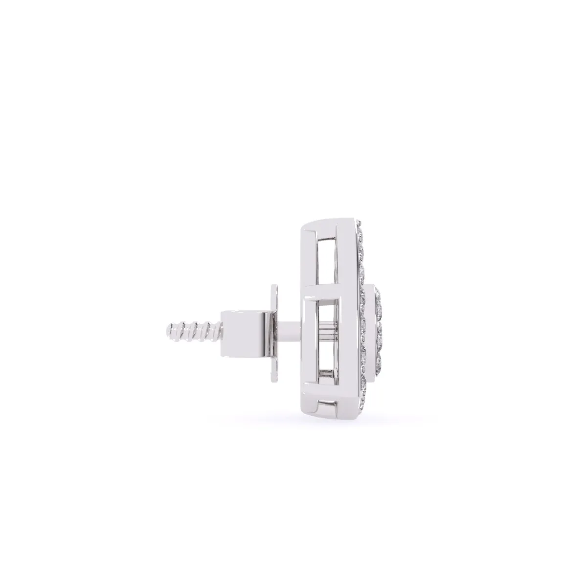 Minimalist Trillion Shape Diamond Studs For Womens