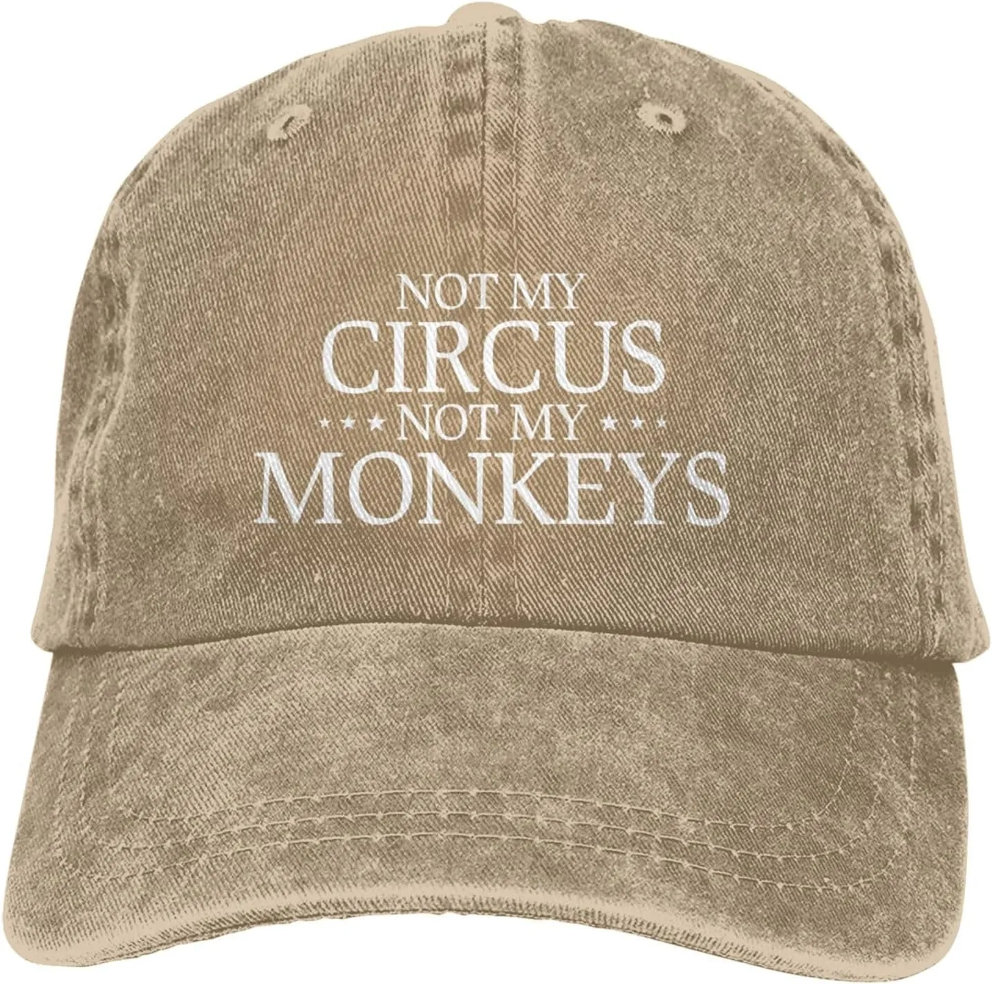 Not My Circus Not My Monkeys Hat for Men Dad Hat Graphic Hat