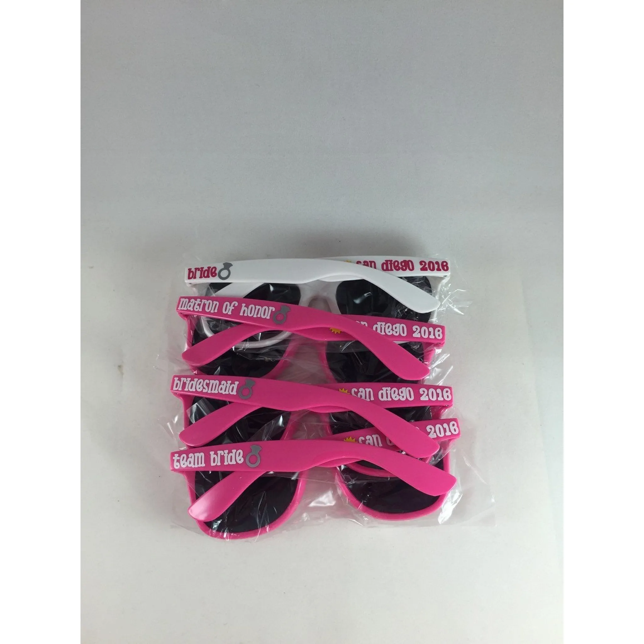Pink Bachelorette Party Sunglasses, Personalized