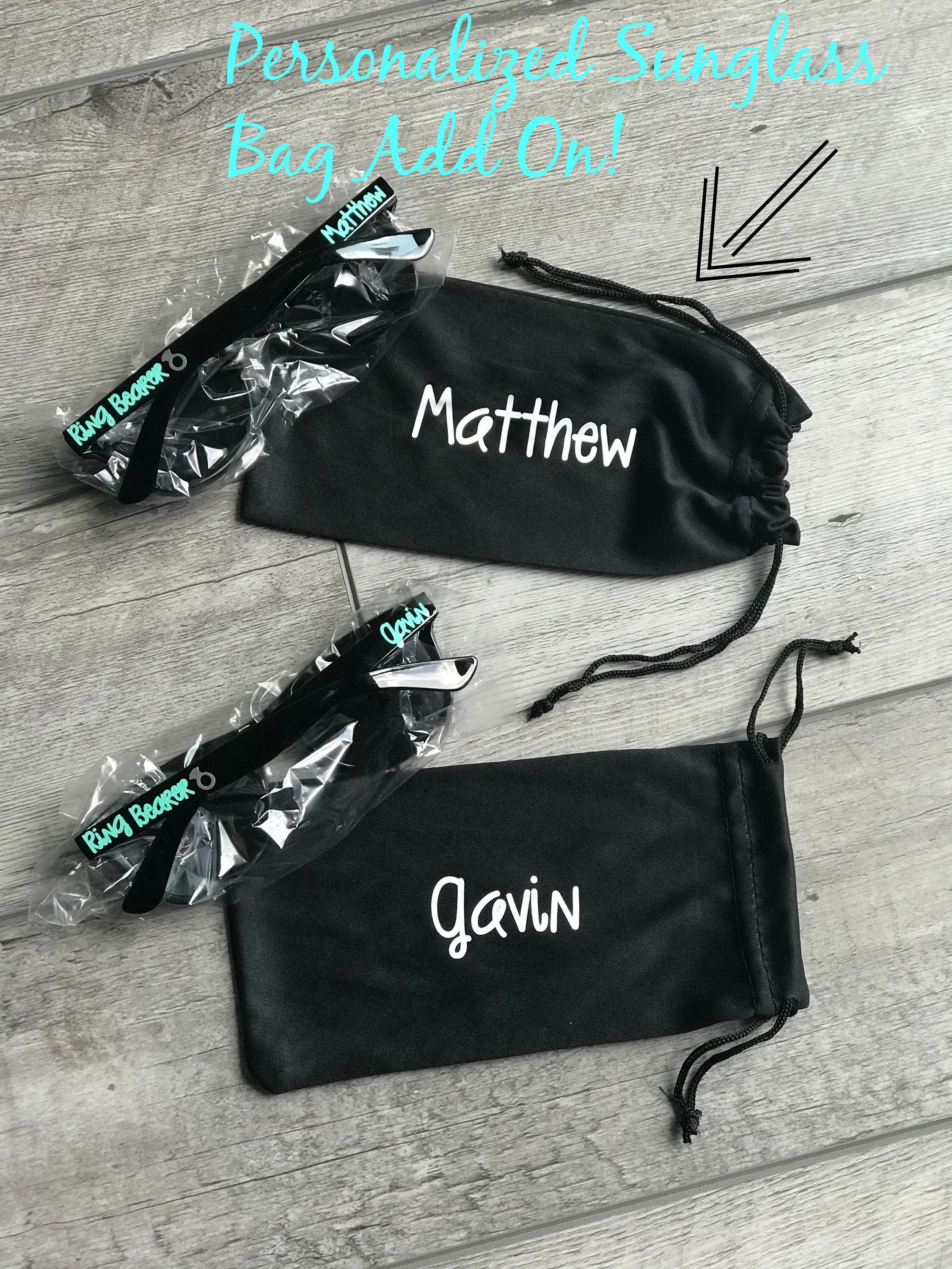 Pink Bachelorette Party Sunglasses, Personalized