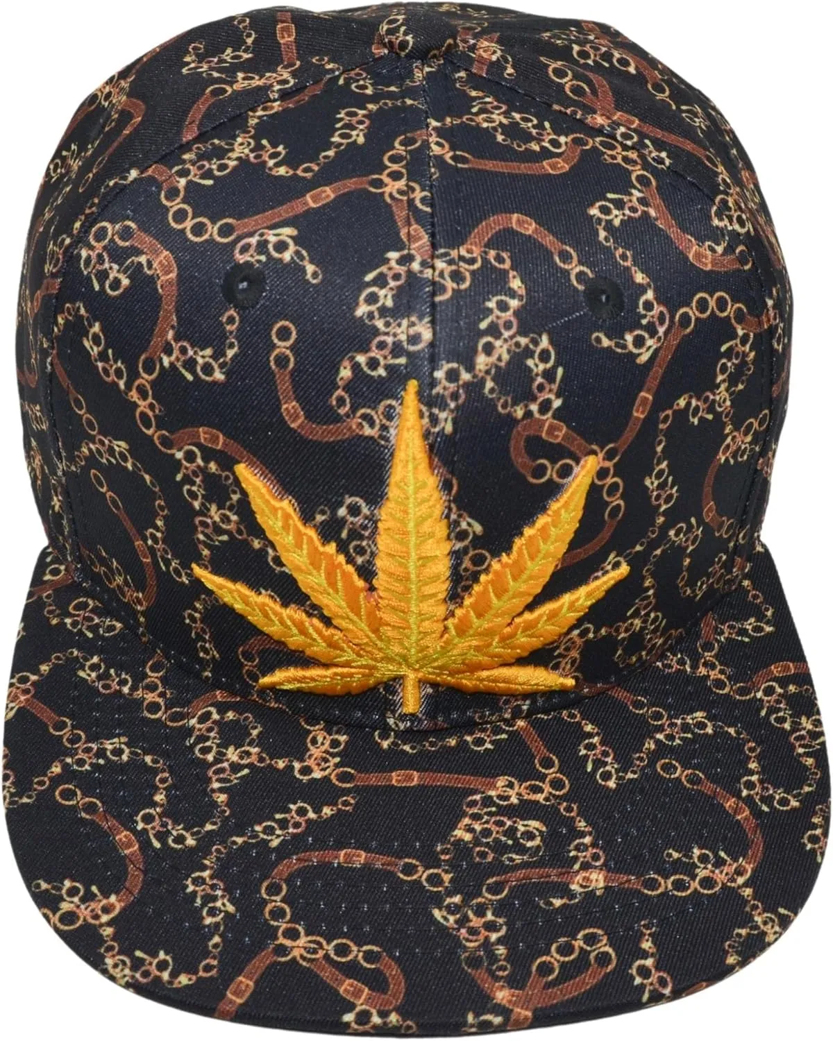 Popfizzy Weed Hat, Mens Pot Leaf Hats, Marijuana Snapback Cap, Cannabis Baseball Caps, Hip-Hop Hats, Weed Gifts for Stoners