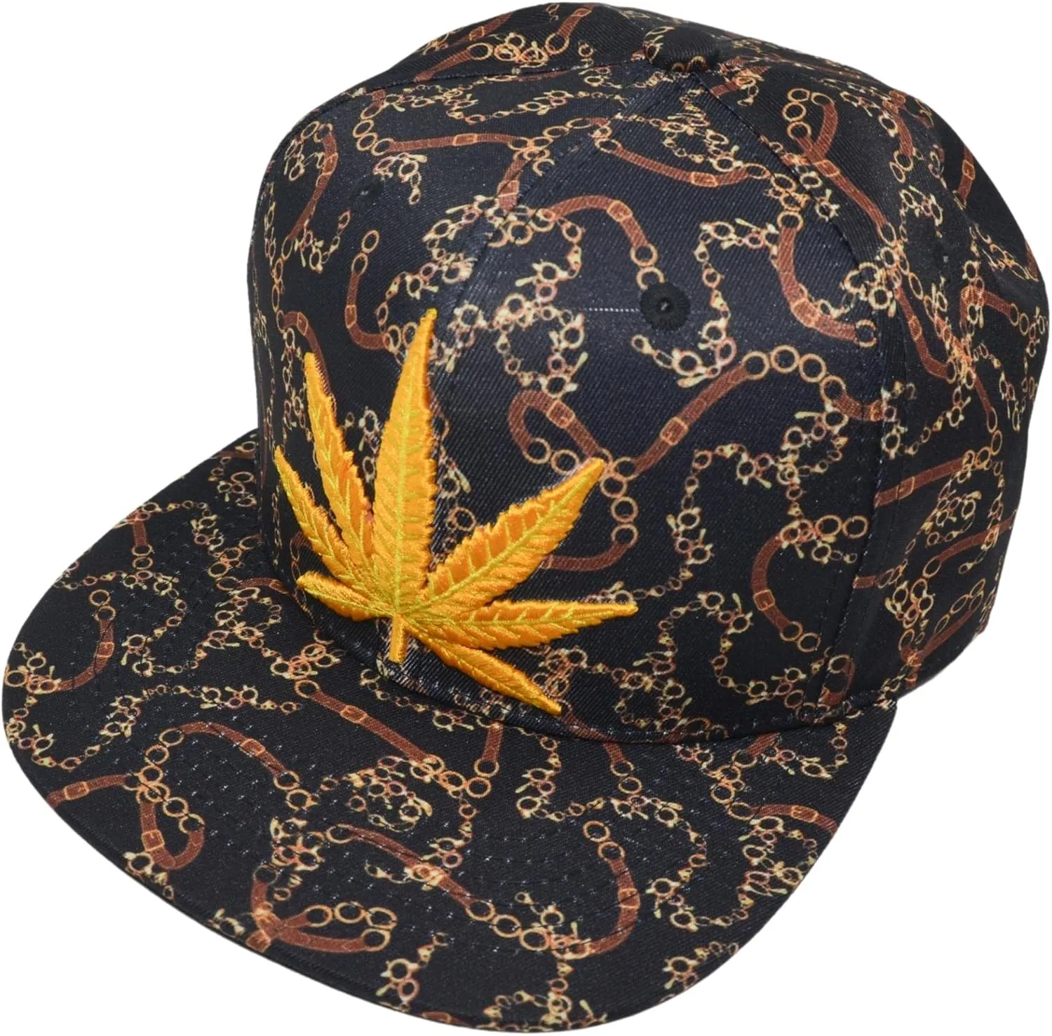 Popfizzy Weed Hat, Mens Pot Leaf Hats, Marijuana Snapback Cap, Cannabis Baseball Caps, Hip-Hop Hats, Weed Gifts for Stoners
