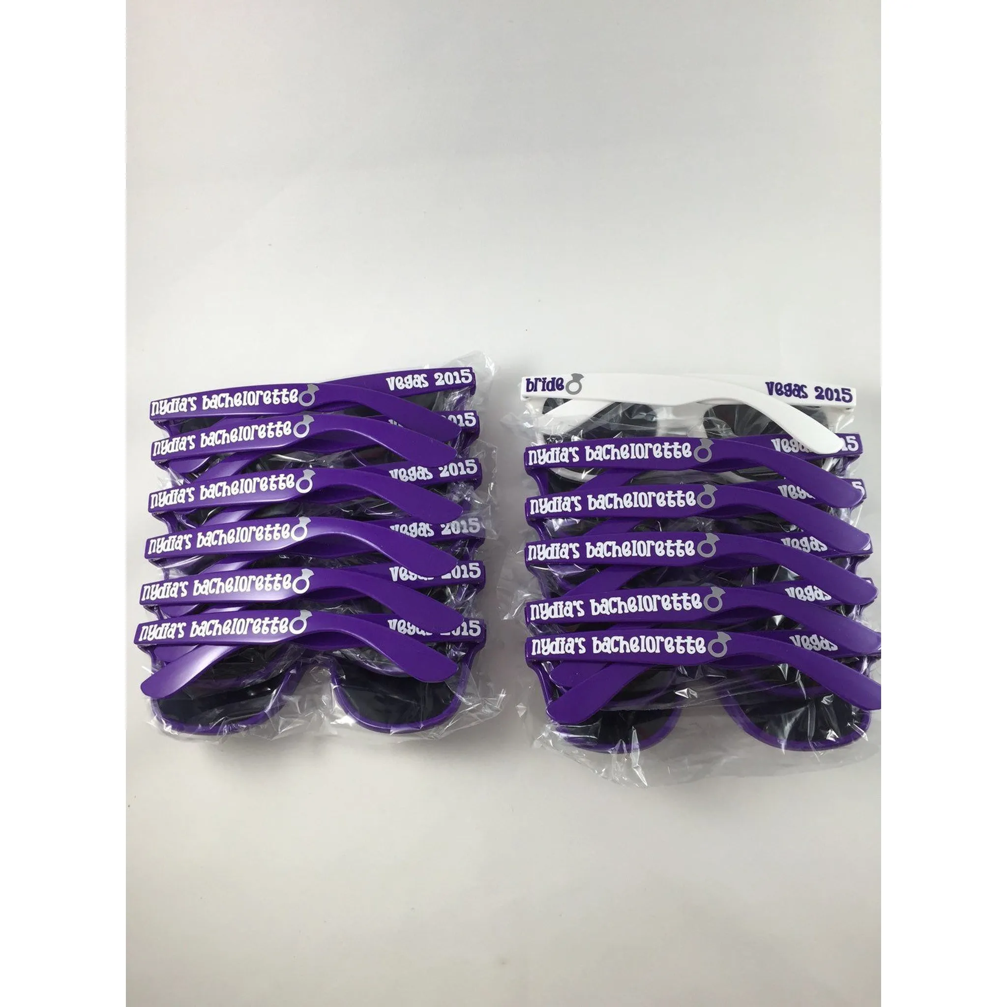 Purple Bachelorette Party Sunglasses, Personalized