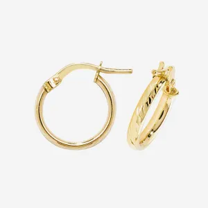 Ór Hoop Earrings - 10mm | 9ct Gold