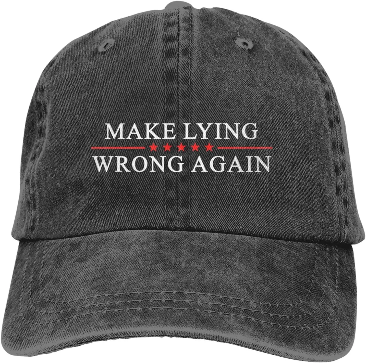 Sefgaen Make Lying Wrong Again Hat for Men Dad Hats Funny Hats
