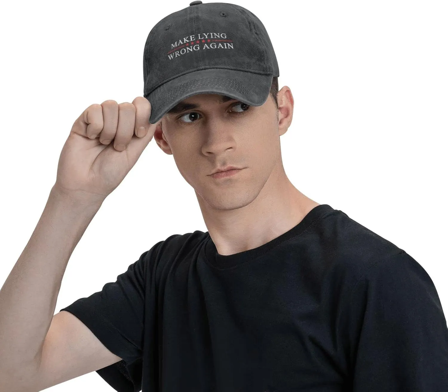 Sefgaen Make Lying Wrong Again Hat for Men Dad Hats Funny Hats