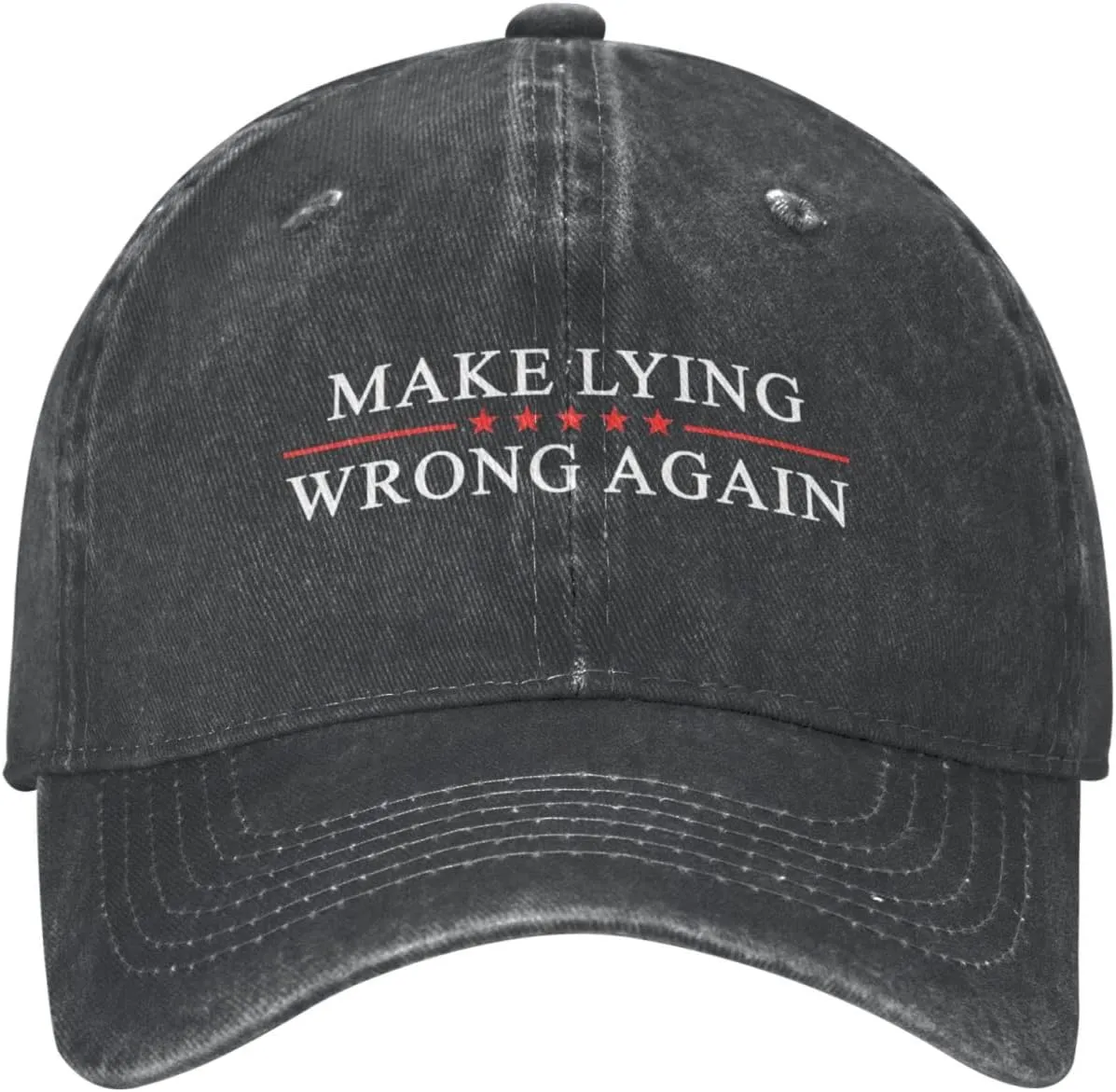 Sefgaen Make Lying Wrong Again Hat for Men Dad Hats Funny Hats