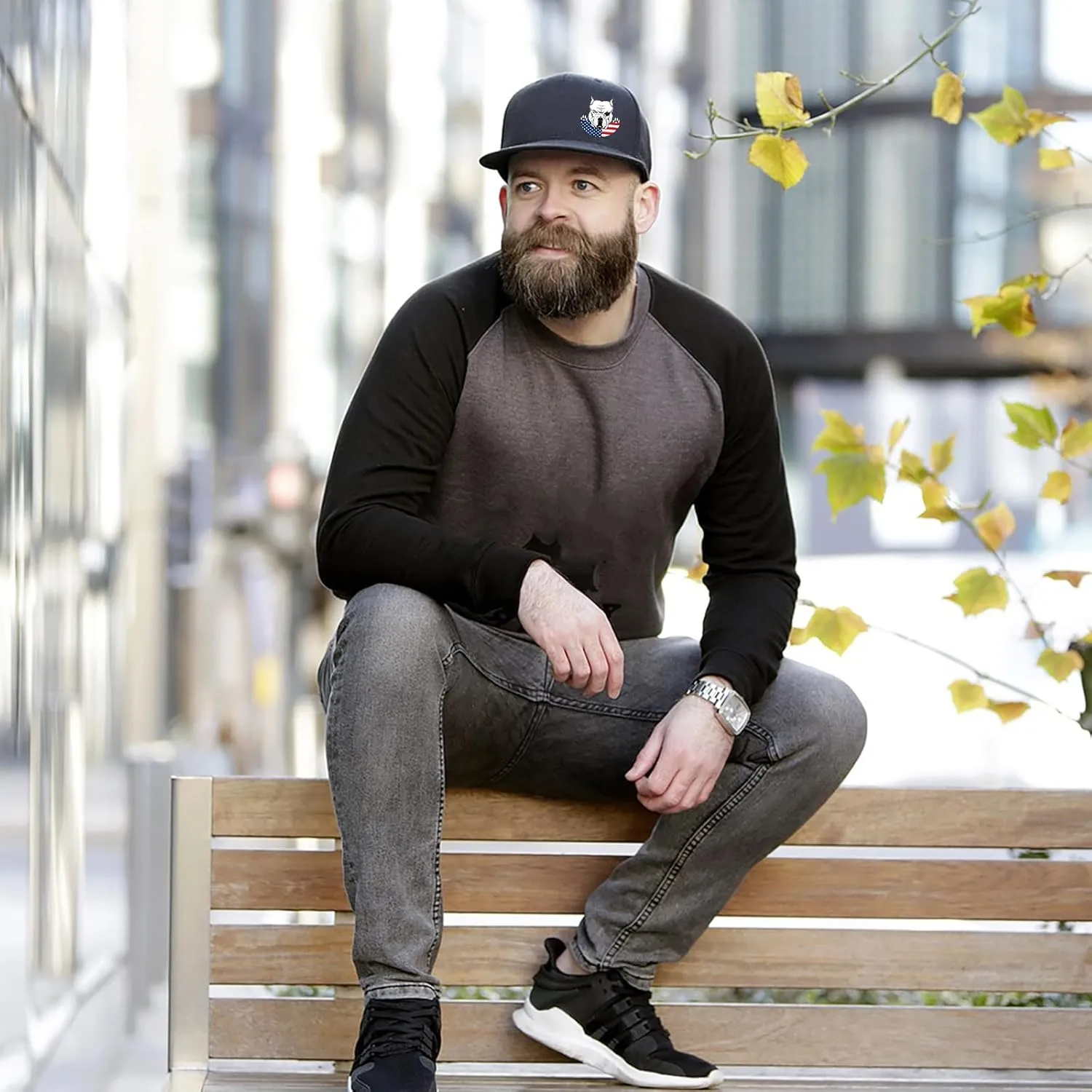 Snapback Hats for Men Flat Bill Brim Hats Skeleton Skull Hat Fitted Hat Adjustable Baseball Hat Black Cool Hat Men