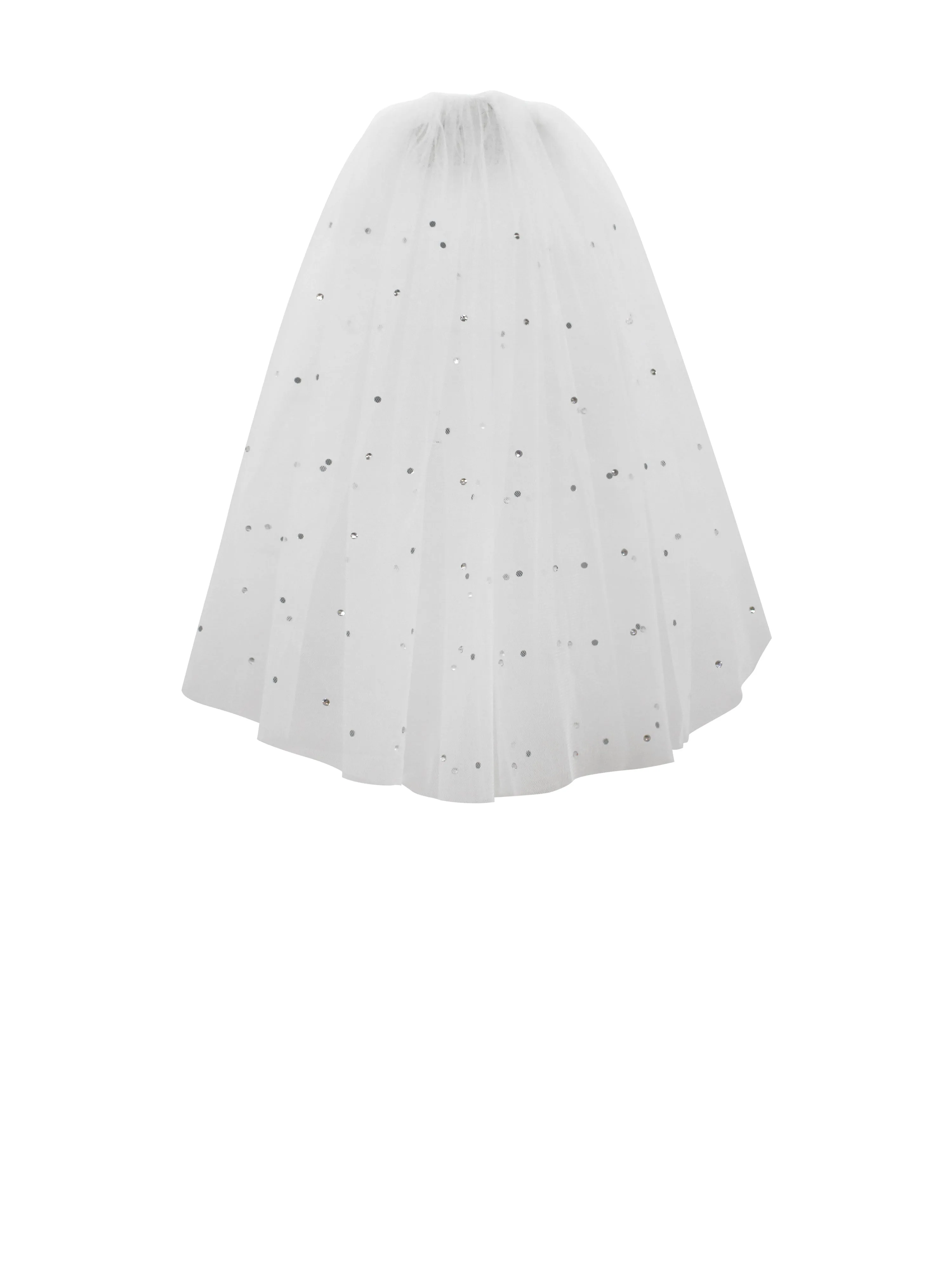 Sparkling Short Wedding Veil