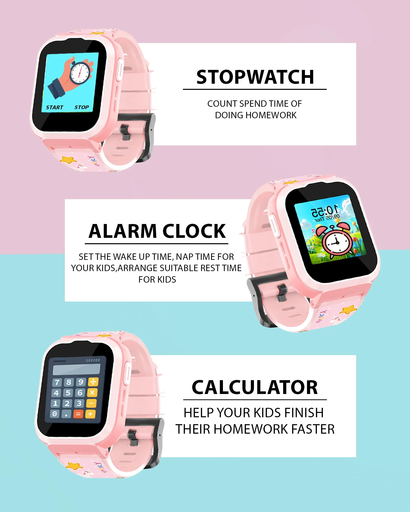 Spiky Cyclops 4g Video & Voice Calling Dewatering Waterproof Kids Smartwatch - Black