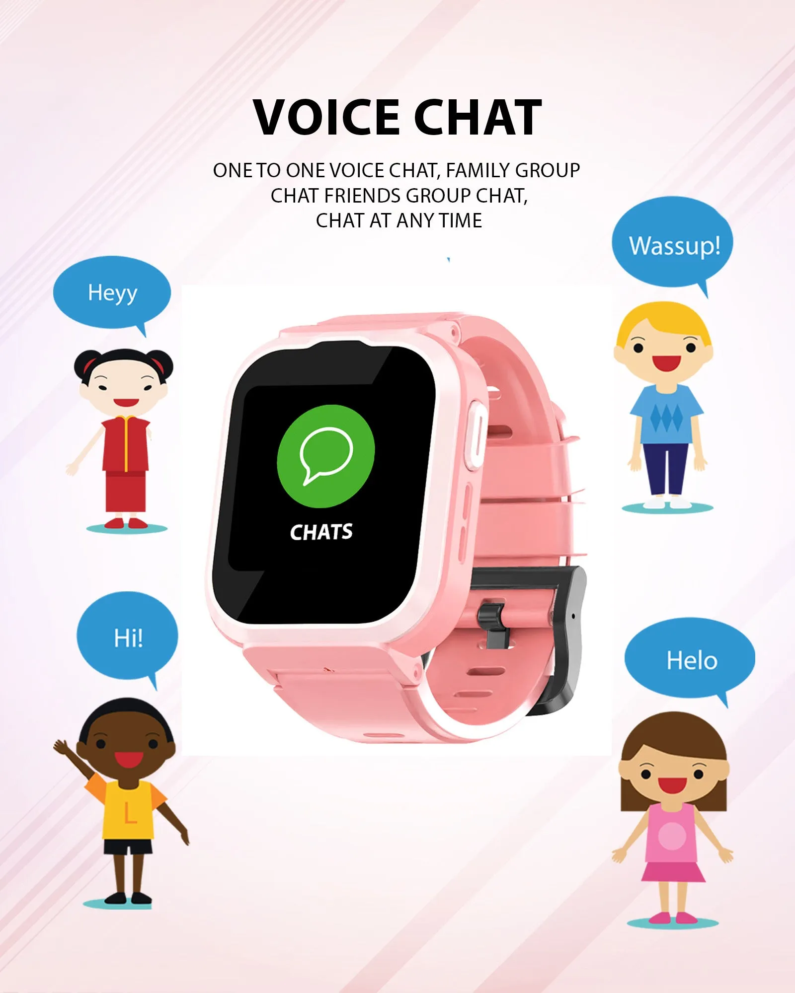 Spiky Cyclops 4g Video & Voice Calling Dewatering Waterproof Kids Smartwatch - Black