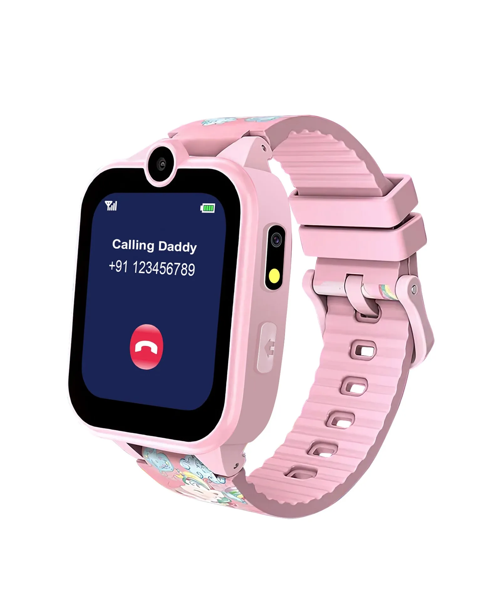 Spiky Griffin Calling Feature Loaded Smartwatch - Pink