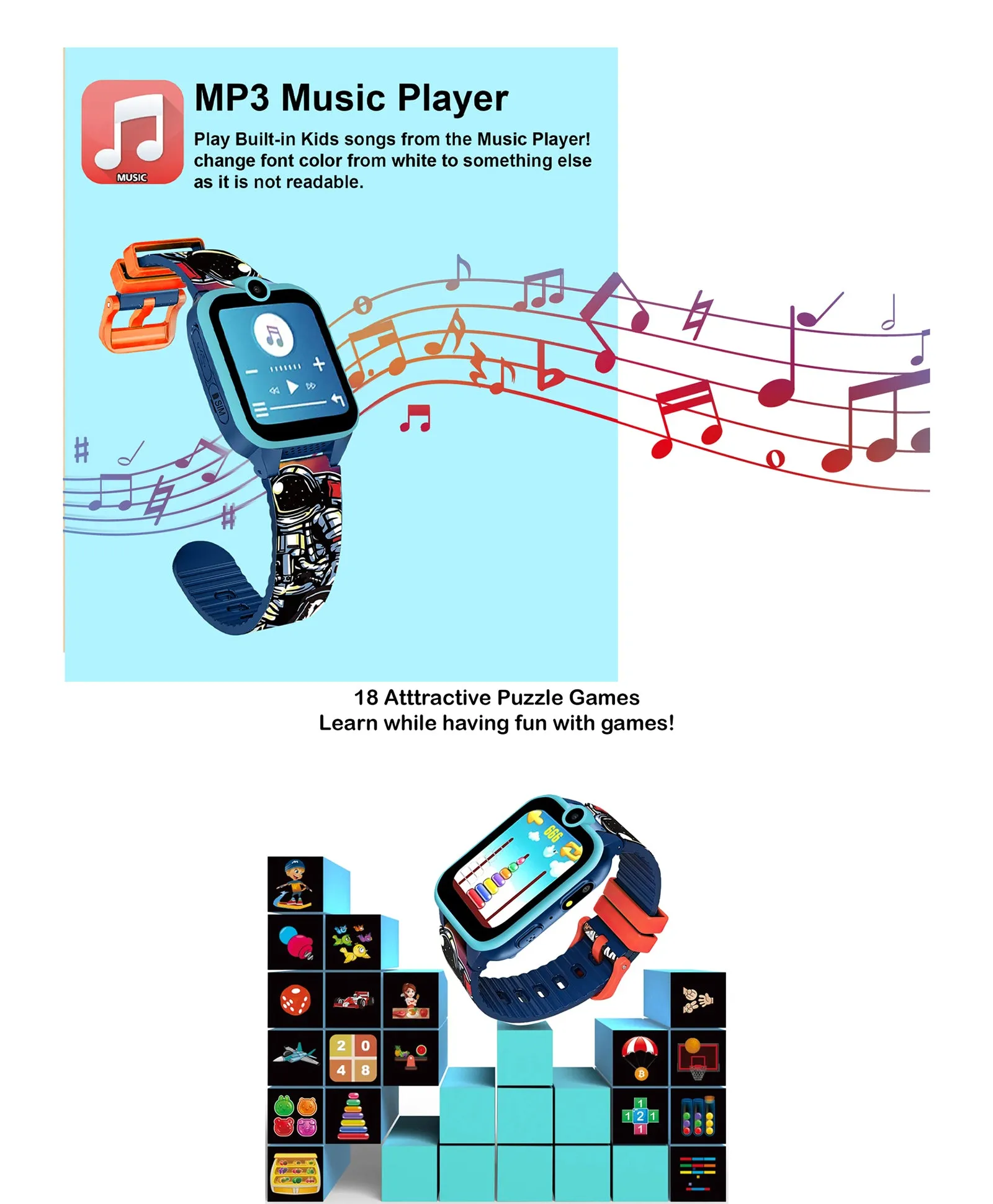 Spiky Griffin Calling Feature Loaded Smartwatch - Pink