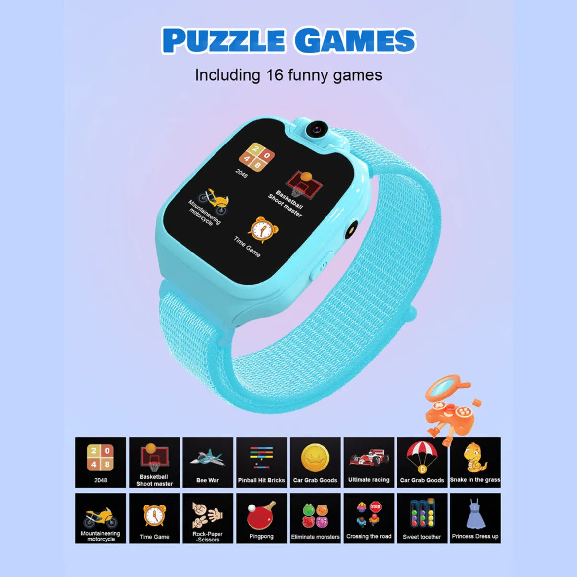 Spiky Minotaur Two-Way Calling Smart Watch - Pink