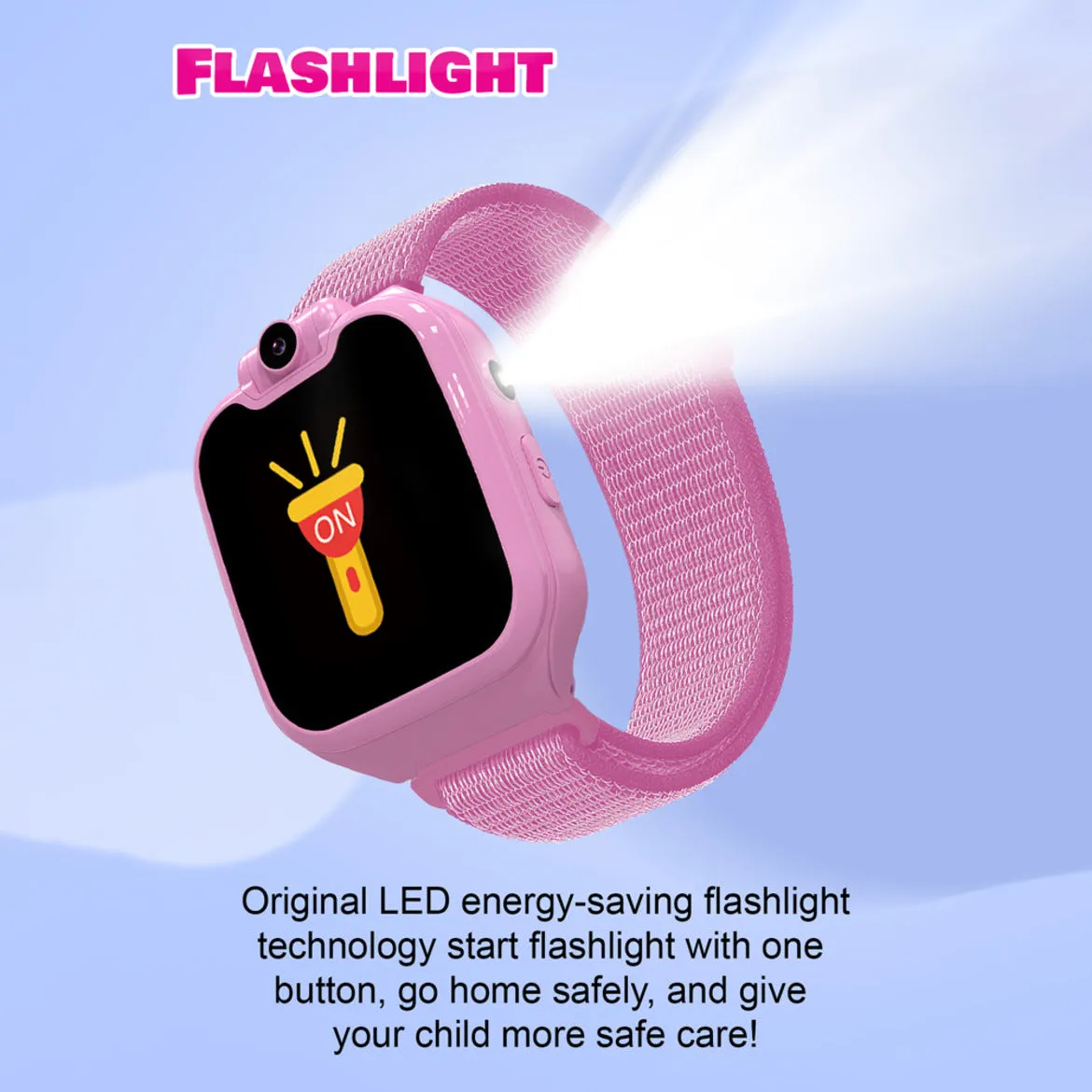 Spiky Minotaur Two-Way Calling Smart Watch - Pink