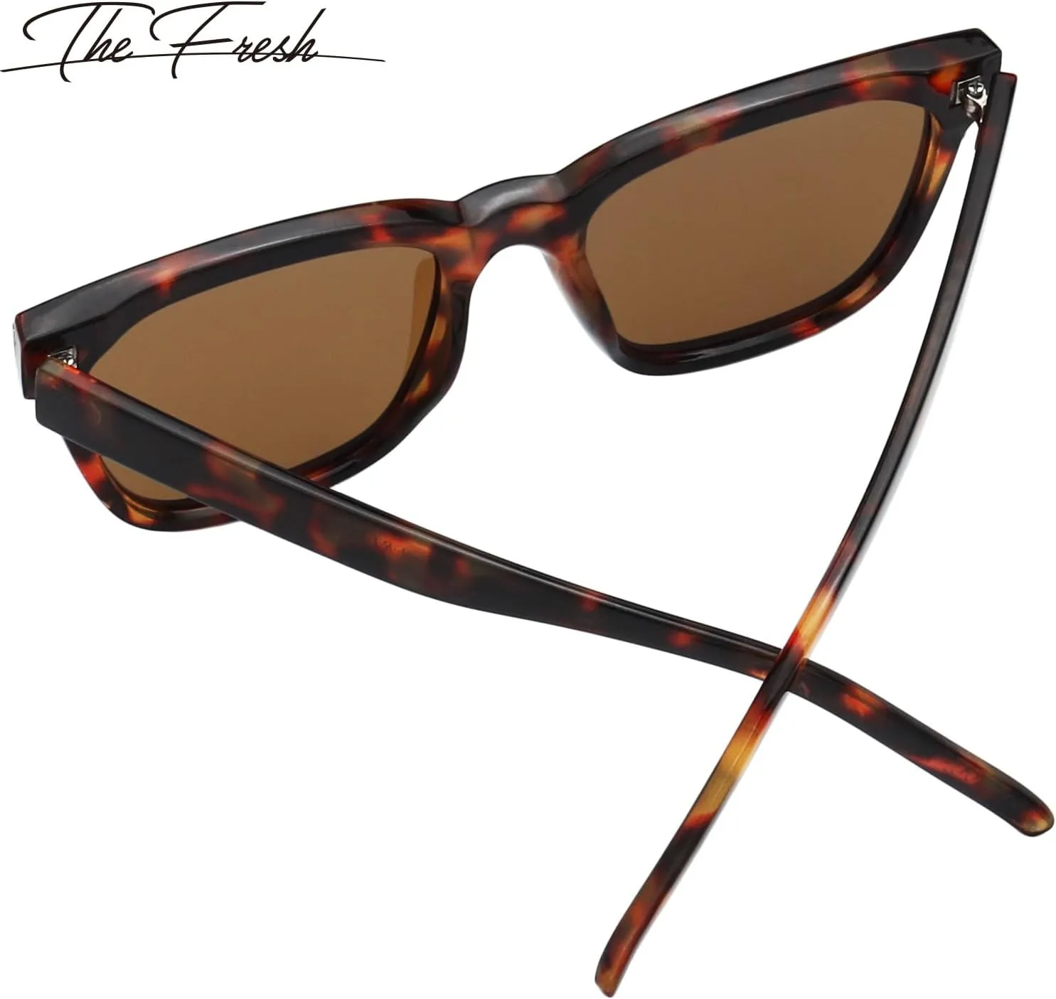 The Fresh Women's Polarized Fashion Tip Pointed Cateye Sunglasses - Gift Box Package