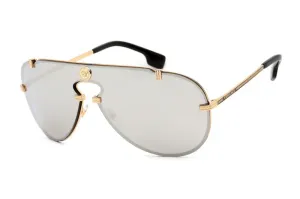 Versace Aviator Sunglasses Gold/Light Grey Mirrored/Silver