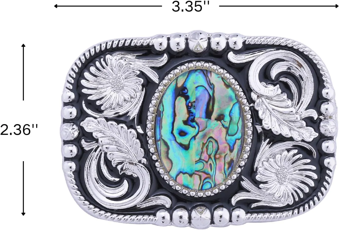 Western Belt Buckle for Men Vintage Cowboy Rodeo Turquoise Belt Buckles for Women
