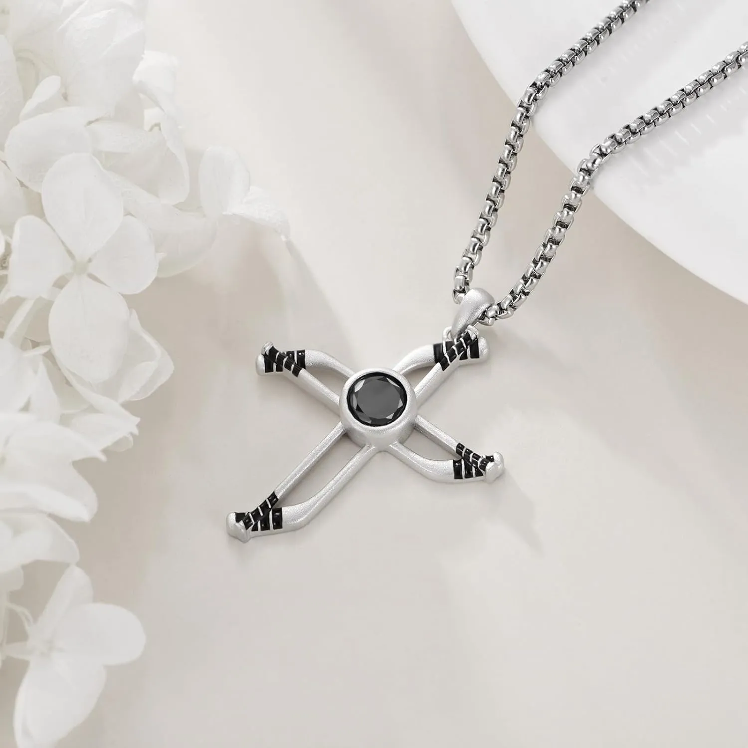 YFN Sport Necklace Sterling Silver Never Give Up I Can Do All Things Pendant Jewelry Sport Gifts for Women Men