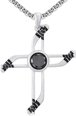 YFN Sport Necklace Sterling Silver Never Give Up I Can Do All Things Pendant Jewelry Sport Gifts for Women Men